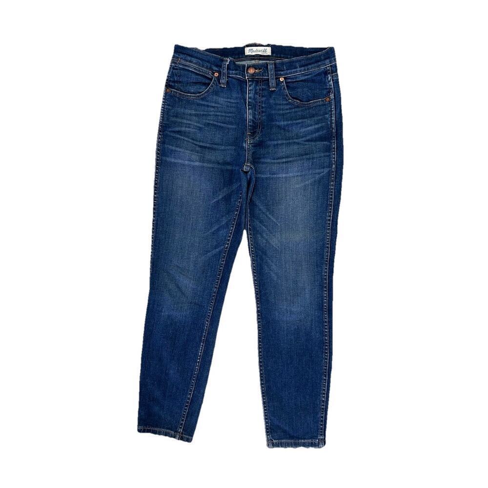 Madewell 9” High Riser Skinny Skinny Crop Women’s Blue Denim Jeans Size 28